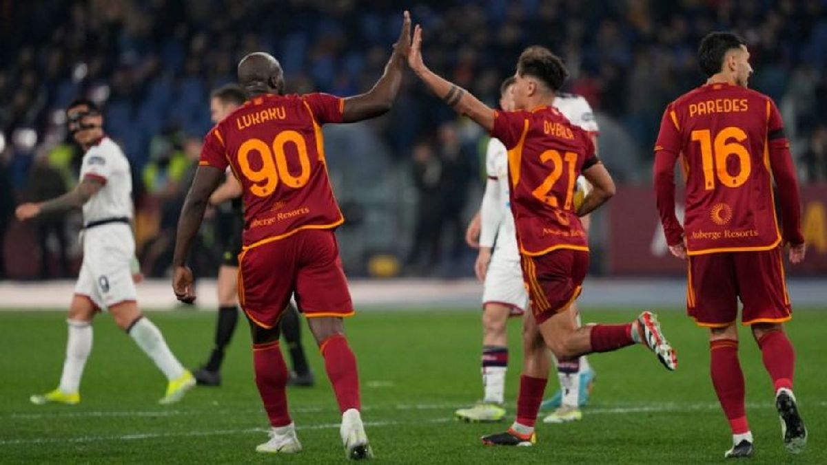 ROMA GOLEA 4-0 A CAGLIARI: DANIELE DE ROSSI CONTINUA INVICTO DESDE QUE LLEGÓ AL BANQUILLO