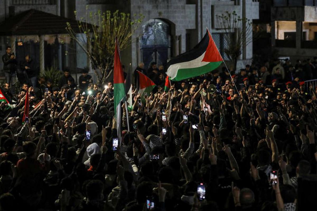 Los jordanos protestan contra el tratado de paz con Israel