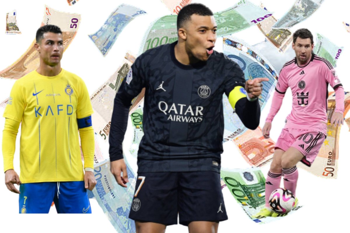 Mbappé lidera los negocios sobre Messi y CR7