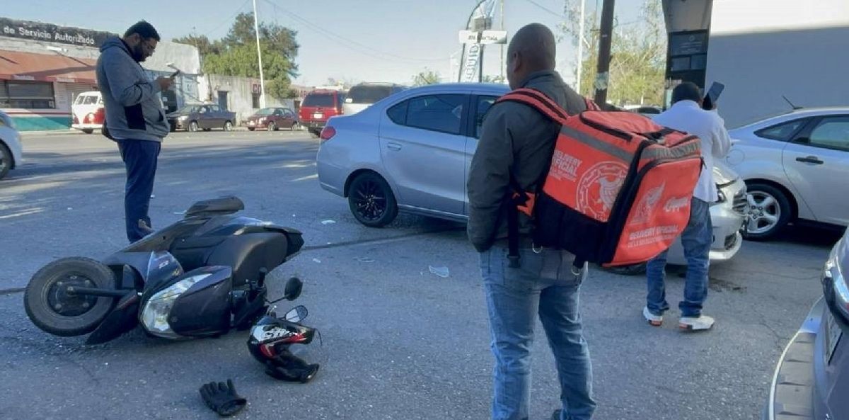 Atropellan a motociclista de Rappi