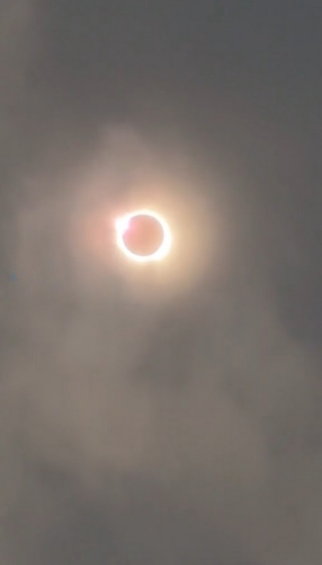 Así se vivió el eclipse solar total desde NR