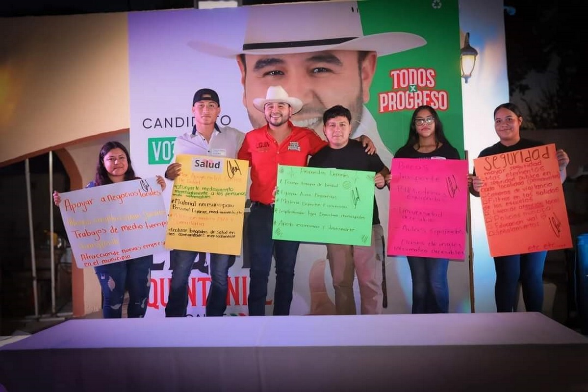 Los jóvenes de Progreso están con Liquín Quintanilla