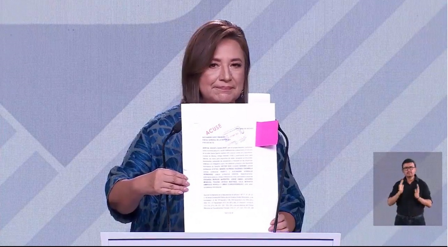 Tercer debate presidencial; Xóchitl propone un frente a frente a Sheinbaum