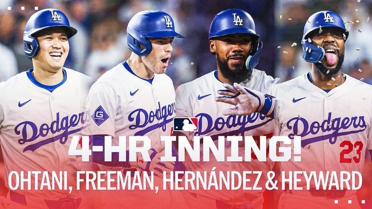 ¡Puro poder! Dodgers aplasta a Rangers con 4 home runs en una entrada