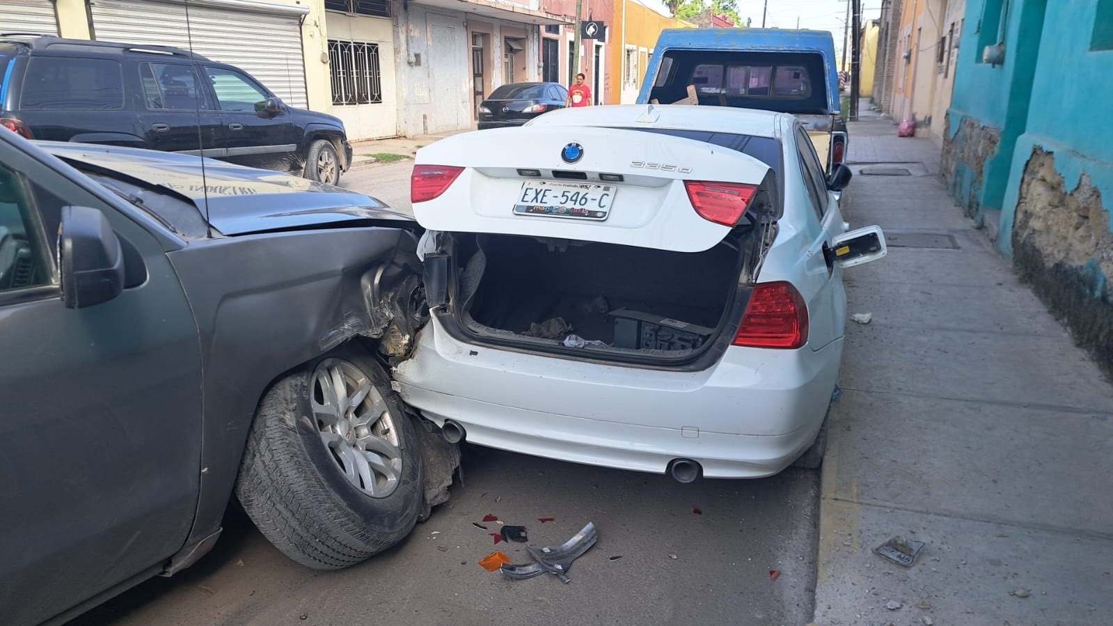 Adulto mayor provoca choque en zona centro de Múzquiz