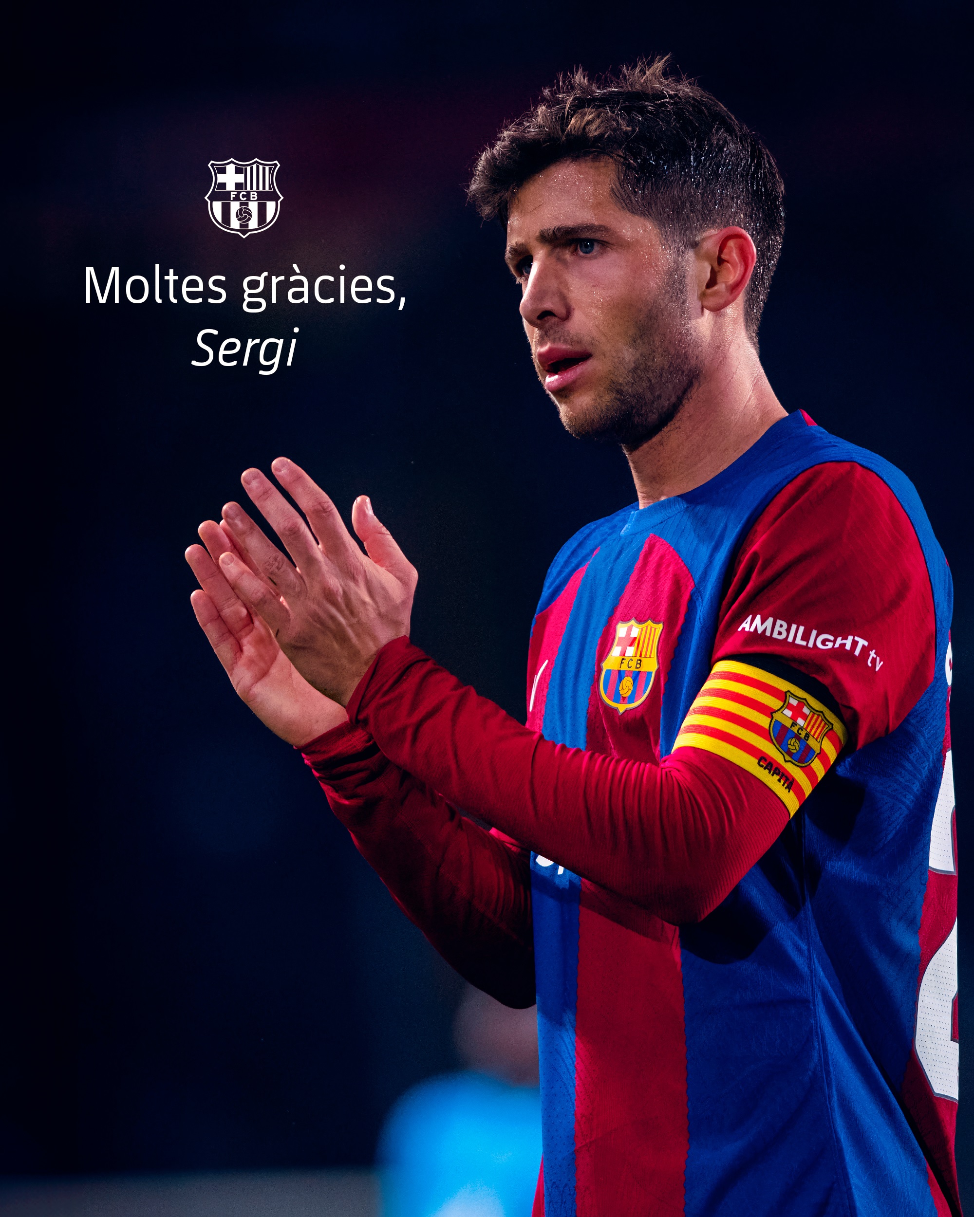 ¡OFICIAL! Sergi Roberto se despide del Barcelona