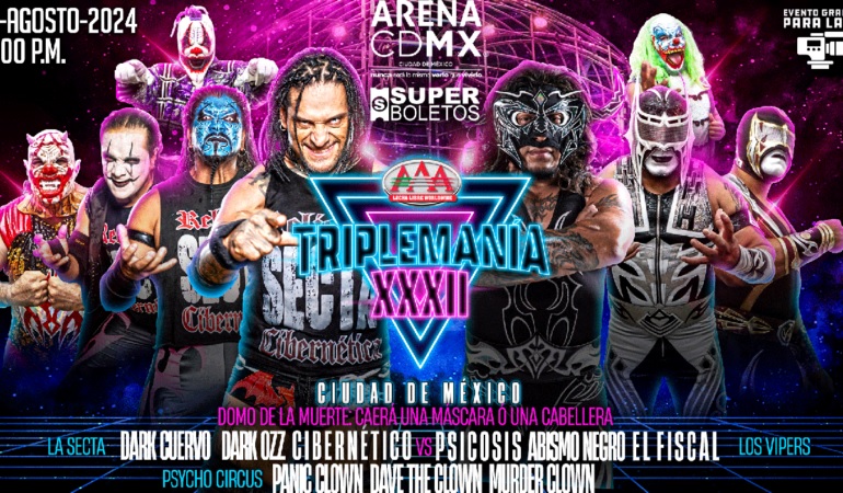 Triplemanía XXXII: Cartelera completa, fecha y dónde comprar boletos