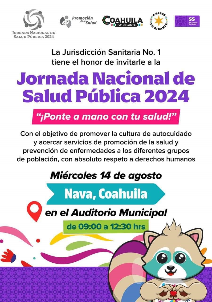 Invita Nava a la Jornada Nacional de Salud Pública
