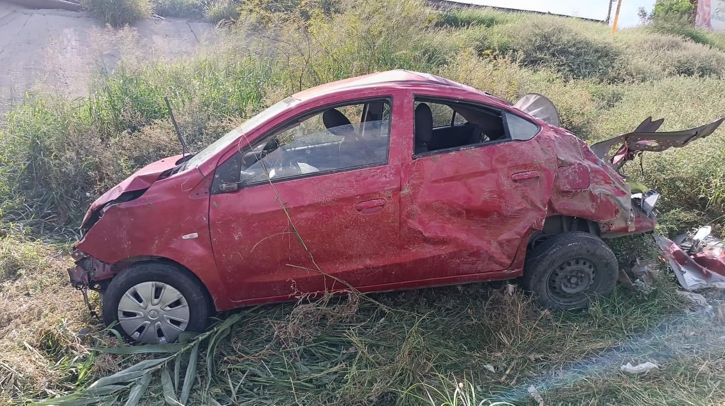 Se accidenta por quedarse dormido al volante