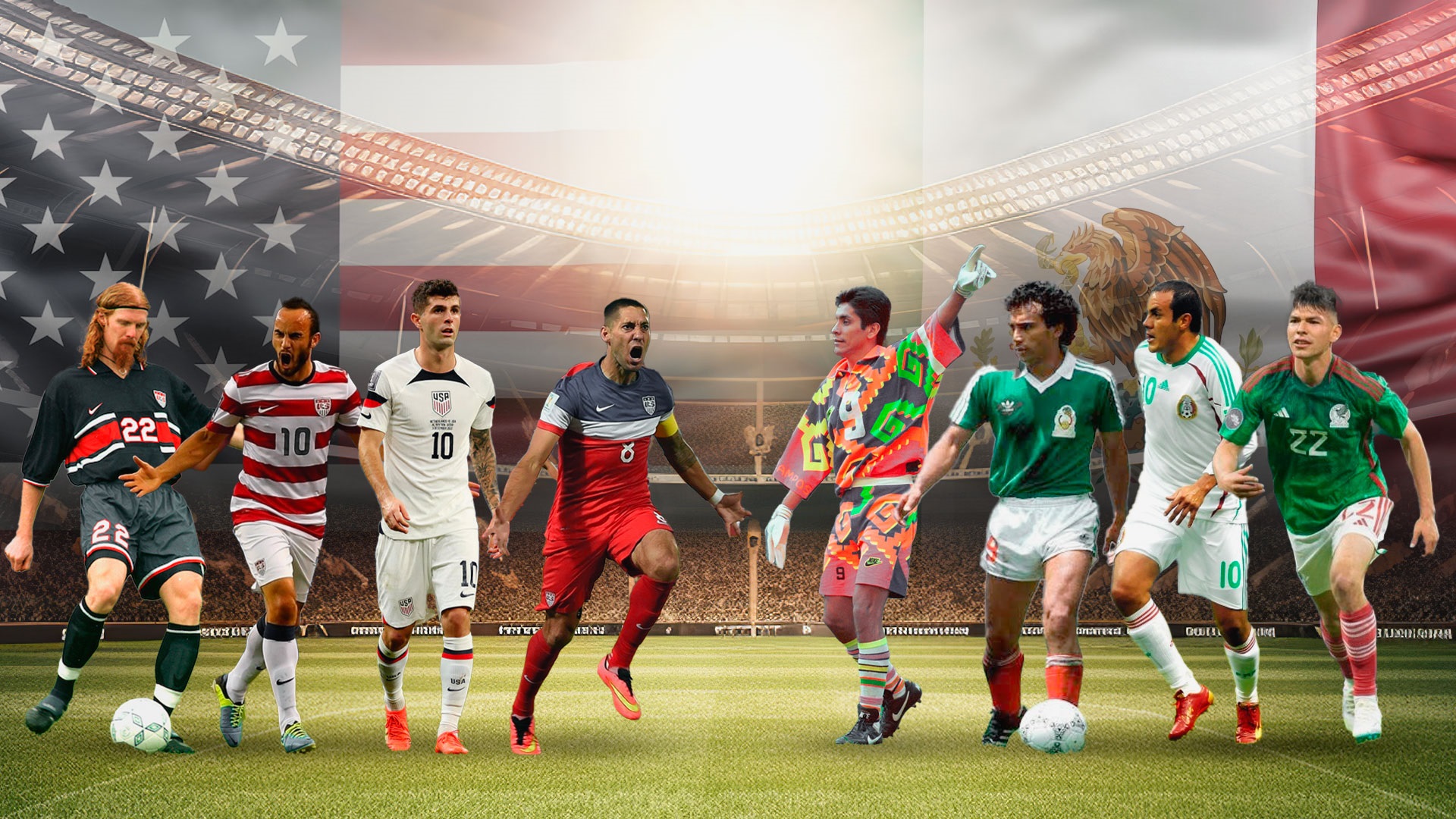El once histórico en la rivalidad de México VS Estados Unidos