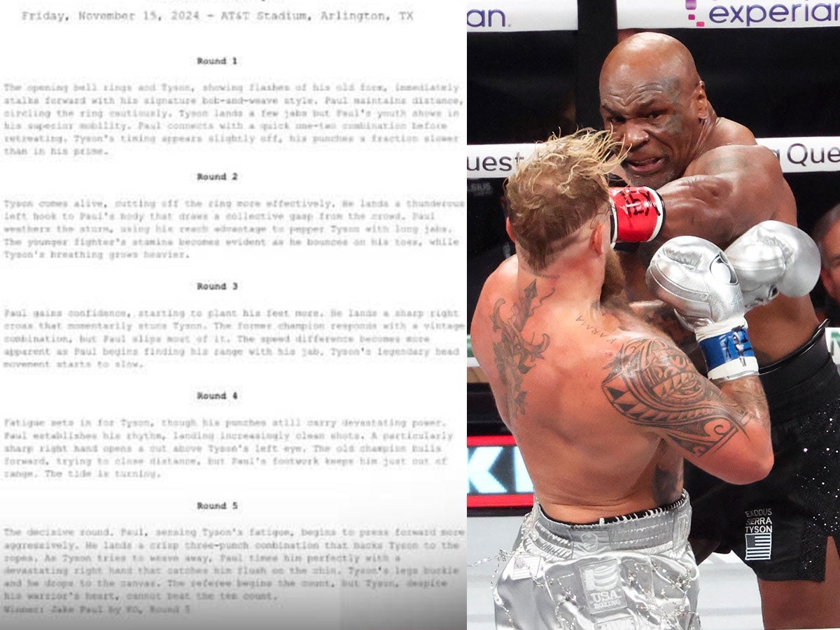 ¿Arreglada? Filtran guion de la pelea entre Jake Paul y Mike Tyson