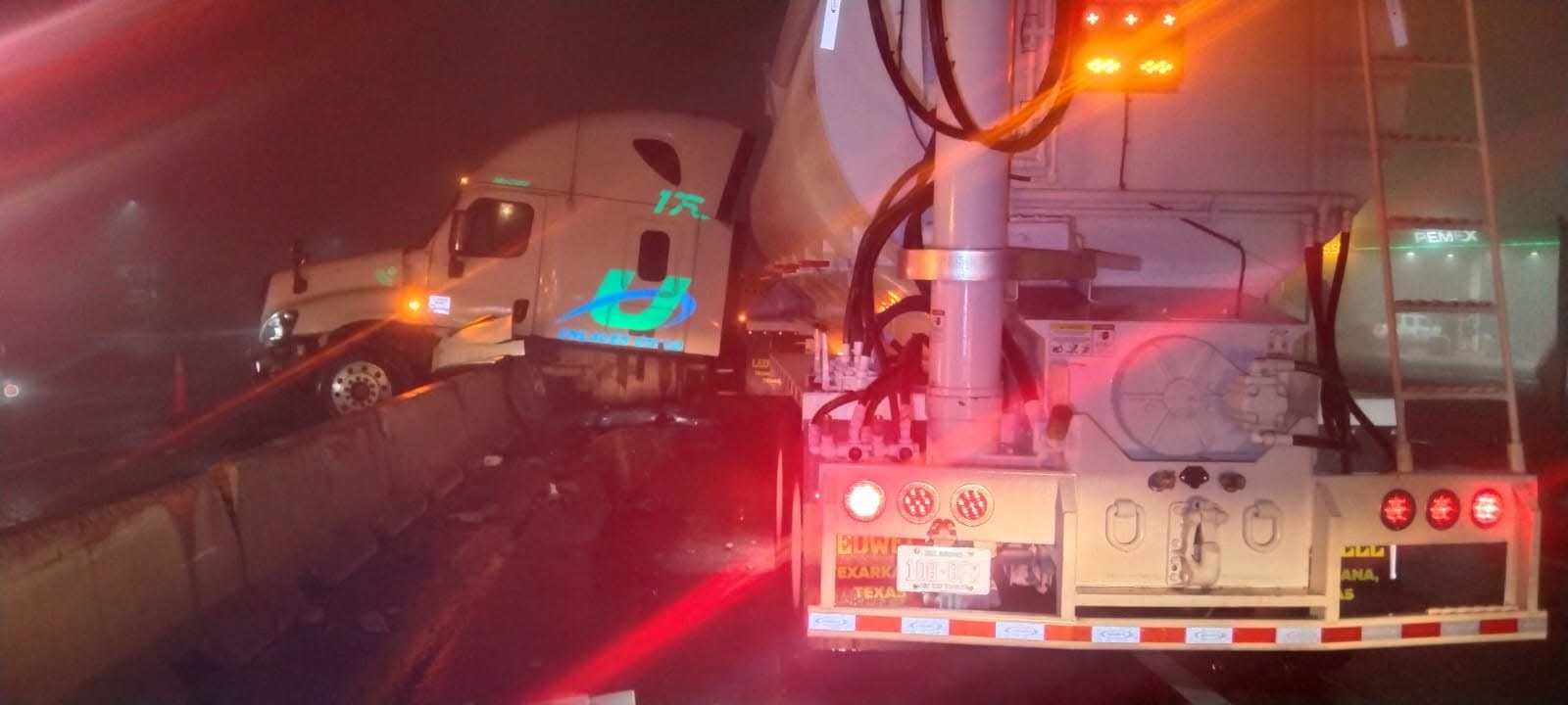 Se registra un accidente de tránsito en la autopista Monterrey-Saltillo