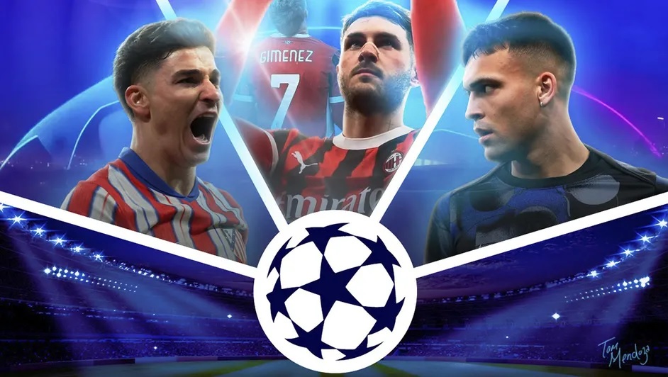 Santiago Giménez, entre los 5 mejores goleadores americanos en la Champions League 2024/2025