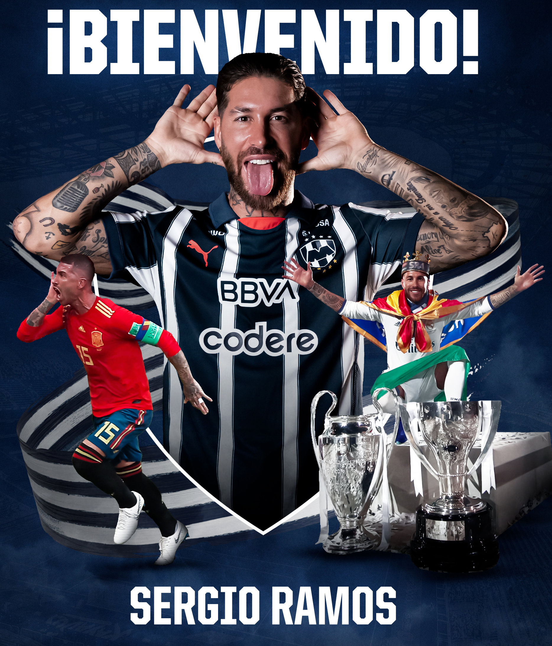 Sergio Ramos es nuevo jugador de los Rayados de Monterrey