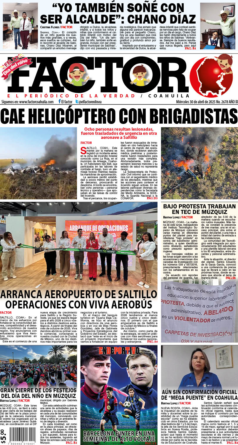 30 DE ABRIL 2025