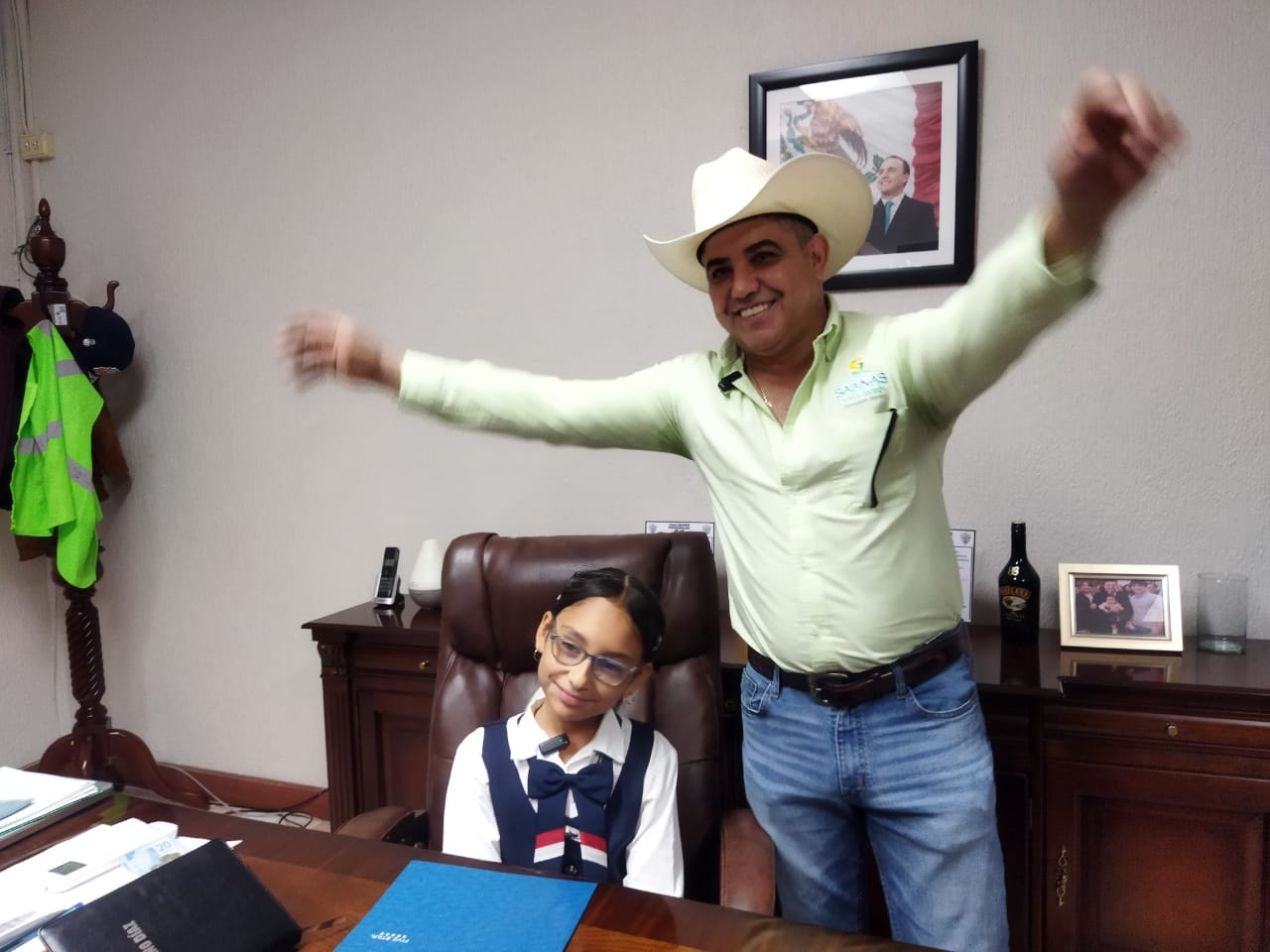 “Yo también soñé con ser alcalde”: Chano Díaz inspira a la niñez de Sabinas
