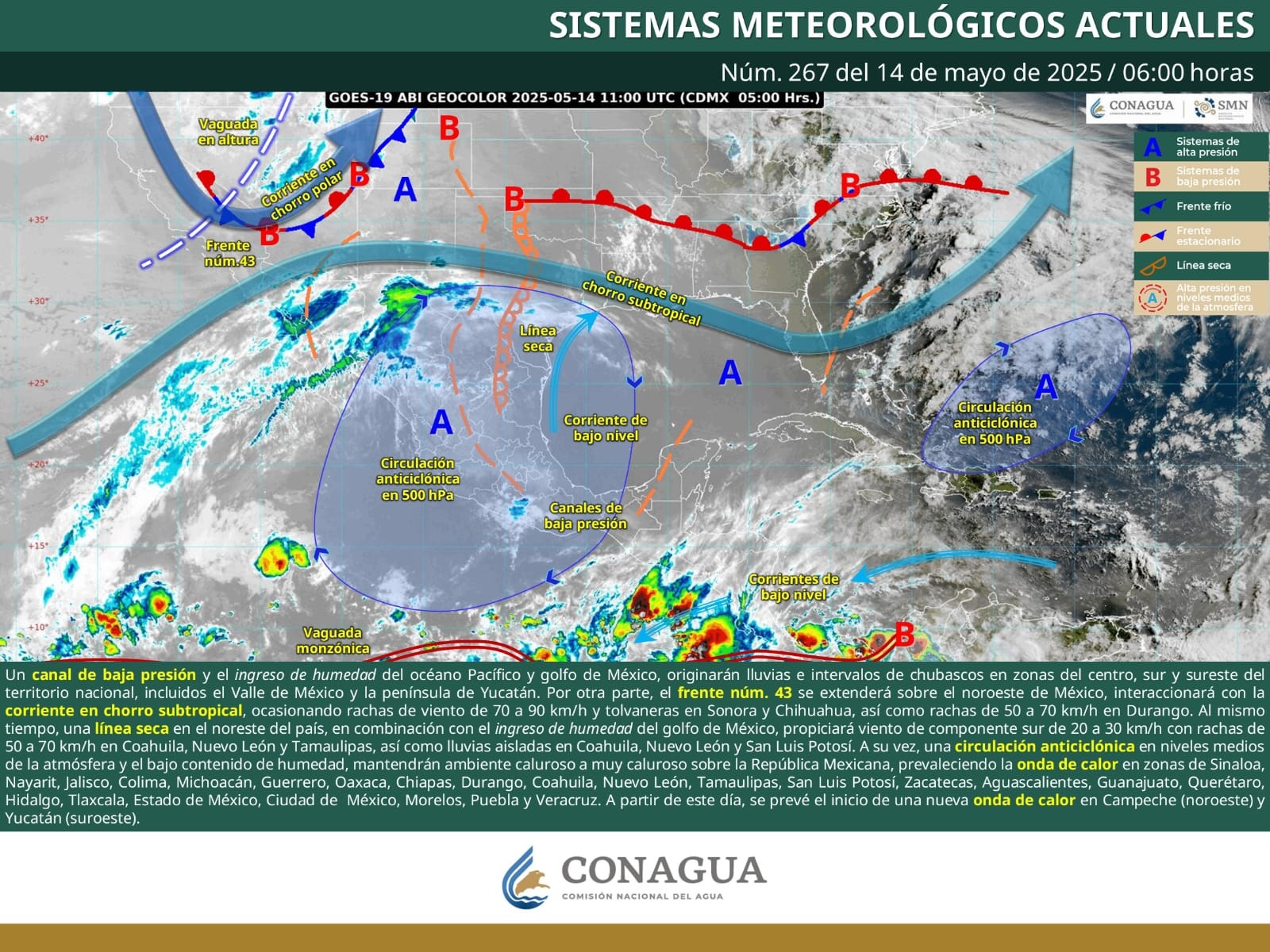 CONTINÚA ONDA DE CALOR EN EL ESTADO
