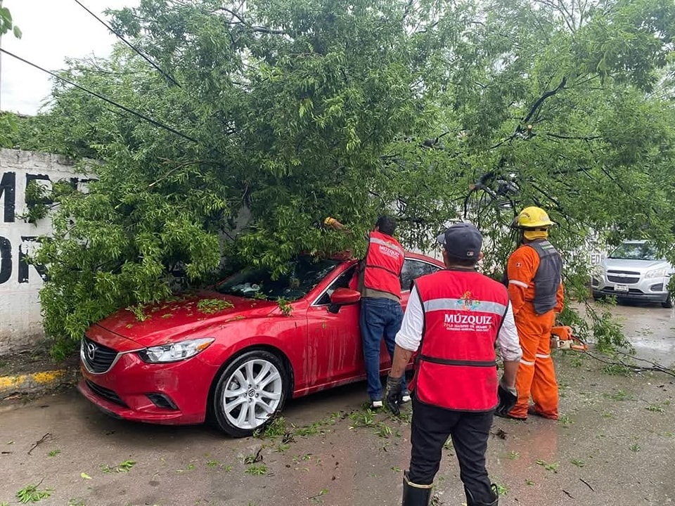 Fuerte tormenta azota la Región Carbonífera