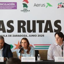 006 COAHUILA FORTALECE CONECTIVIDAD AÉREA CON NUEVAS RUTAS SALTILLO- MONTERREY-MONCLOVA OPERADAS POR AERUS