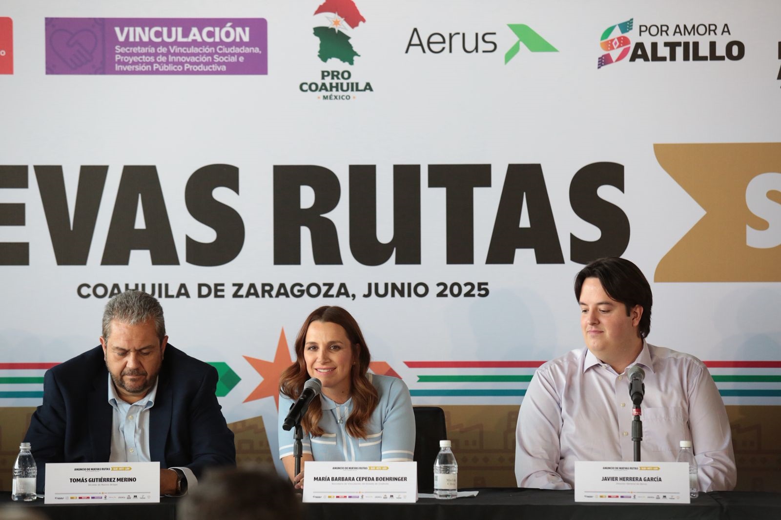 COAHUILA FORTALECE CONECTIVIDAD AÉREA CON NUEVAS RUTAS SALTILLO- MONTERREY-MONCLOVA OPERADAS POR AERUS