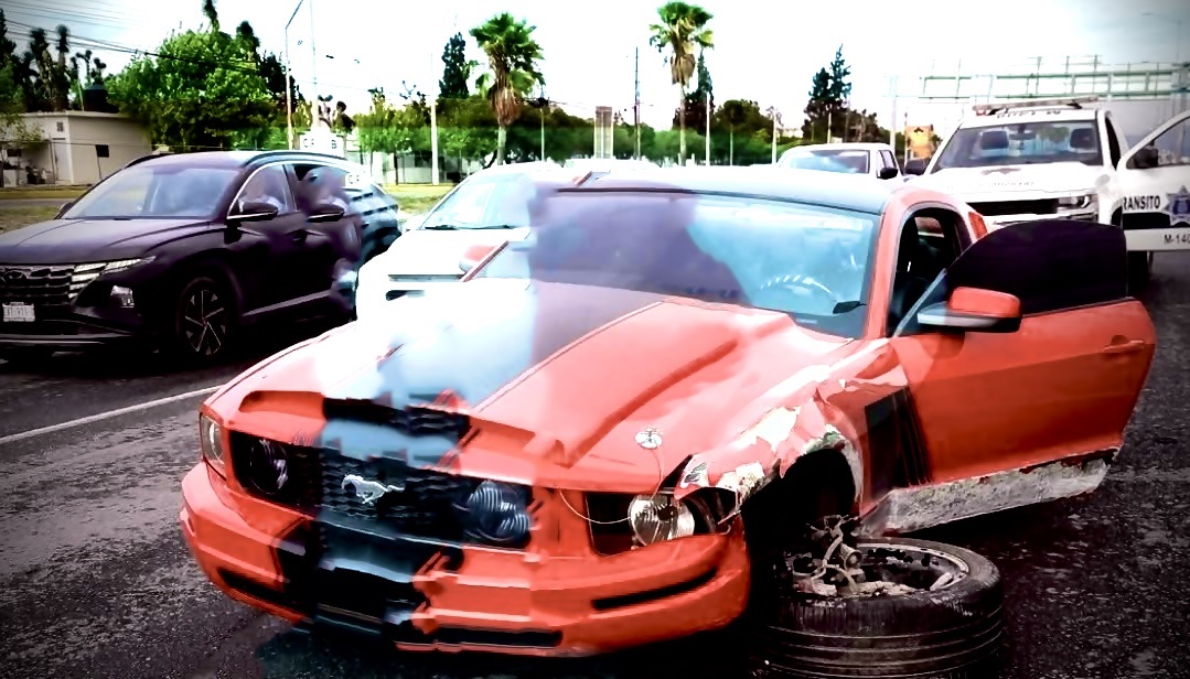 Estudiante resulta ileso tras accidente vehicular en bulevar Fundadores, Saltillo