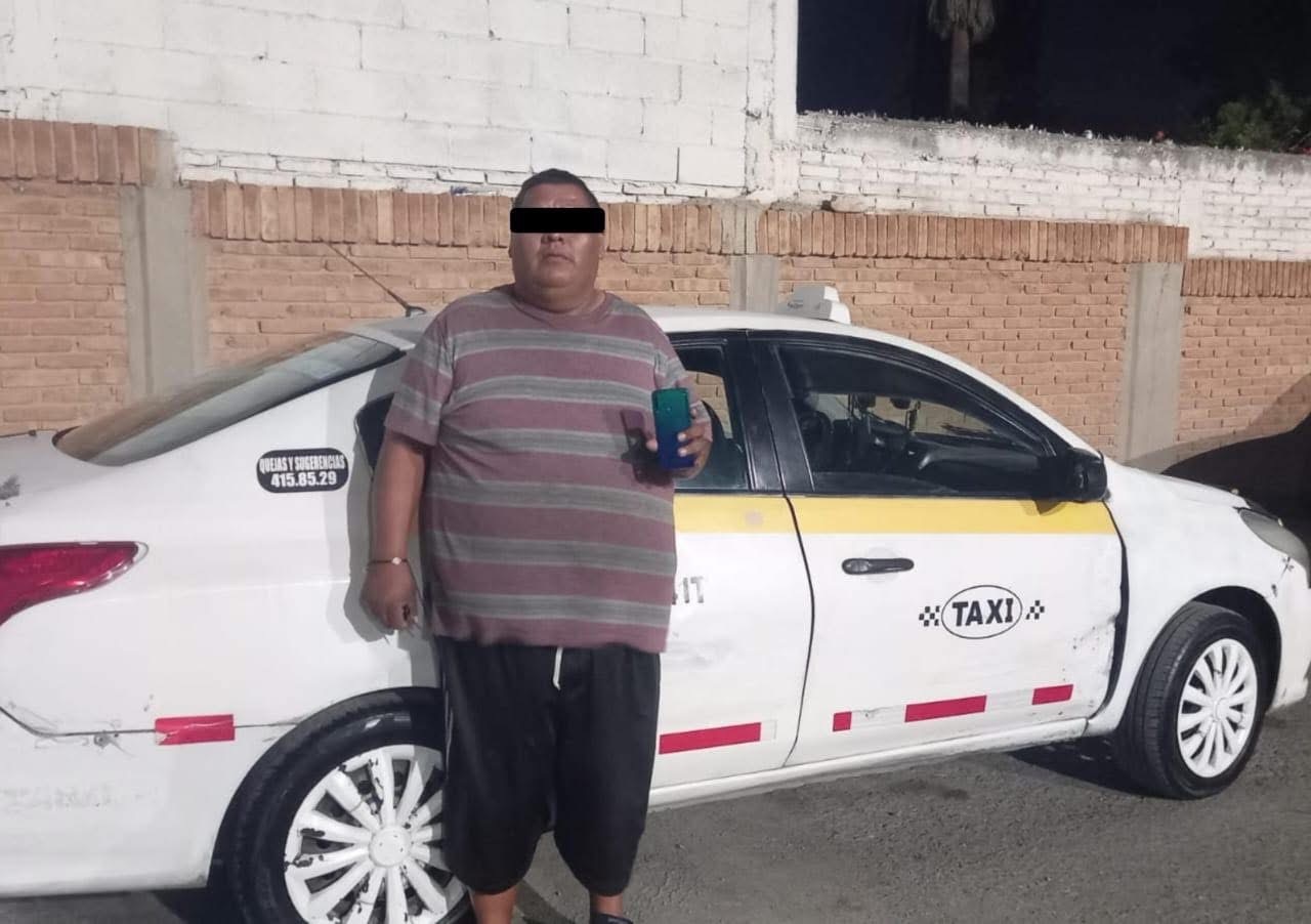 Taxista es detenido tras ser captado robando a persona en estado de ebriedad