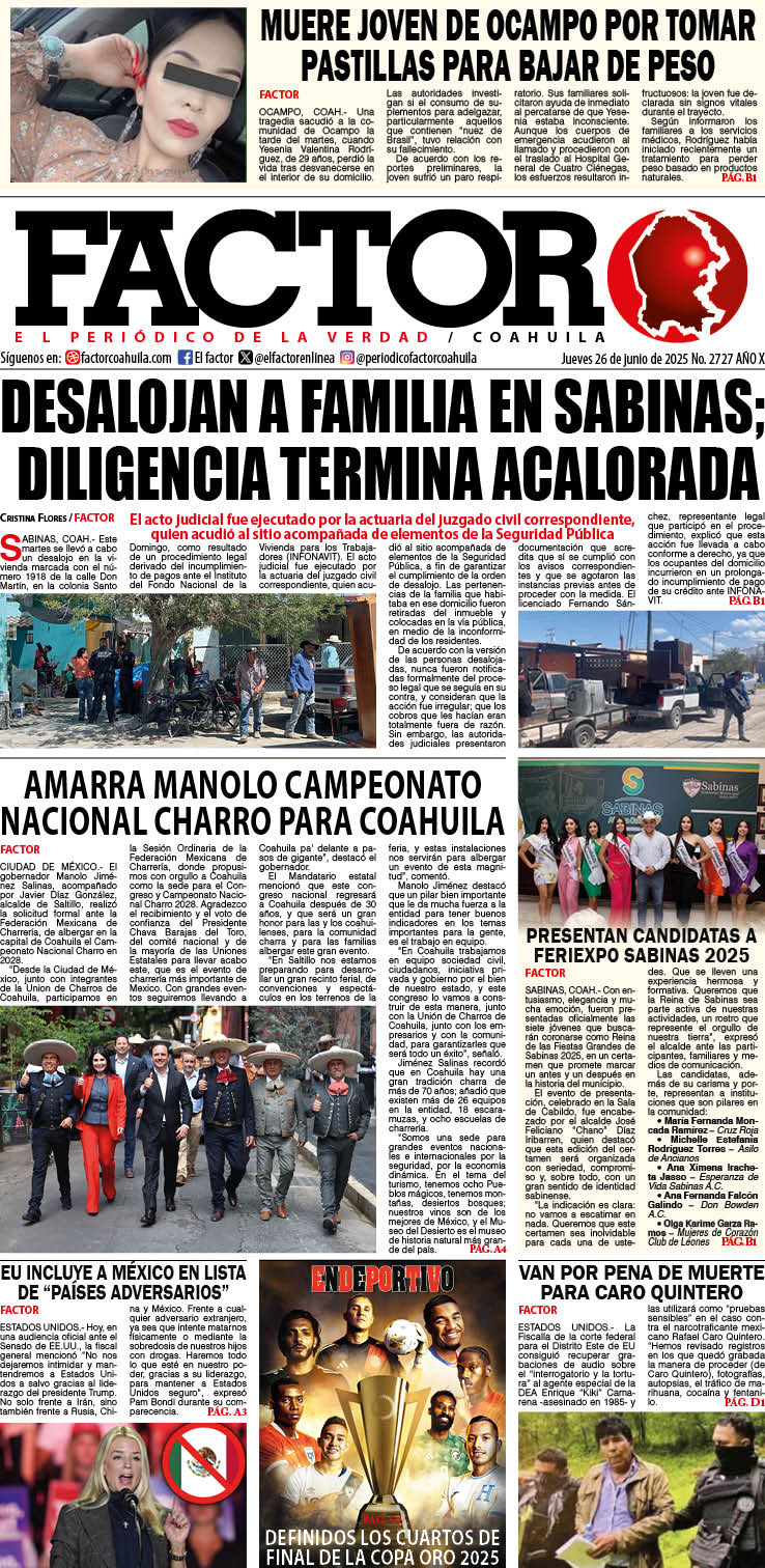 26 DE JUNIO 2025
