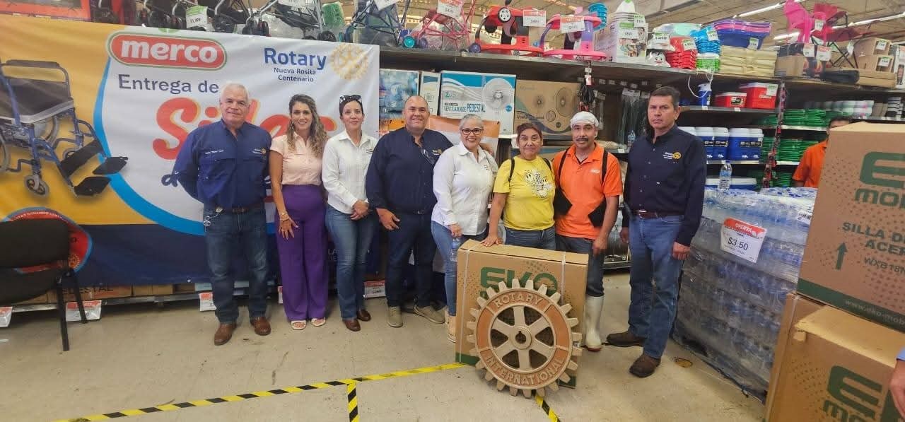 Club Rotario Nueva Rosita entregó 47 sillas de ruedas que transforman vidas