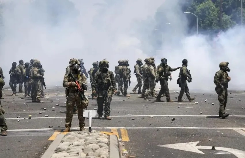Trump despliega 700 marines en Los Ángeles ante ola de protestas