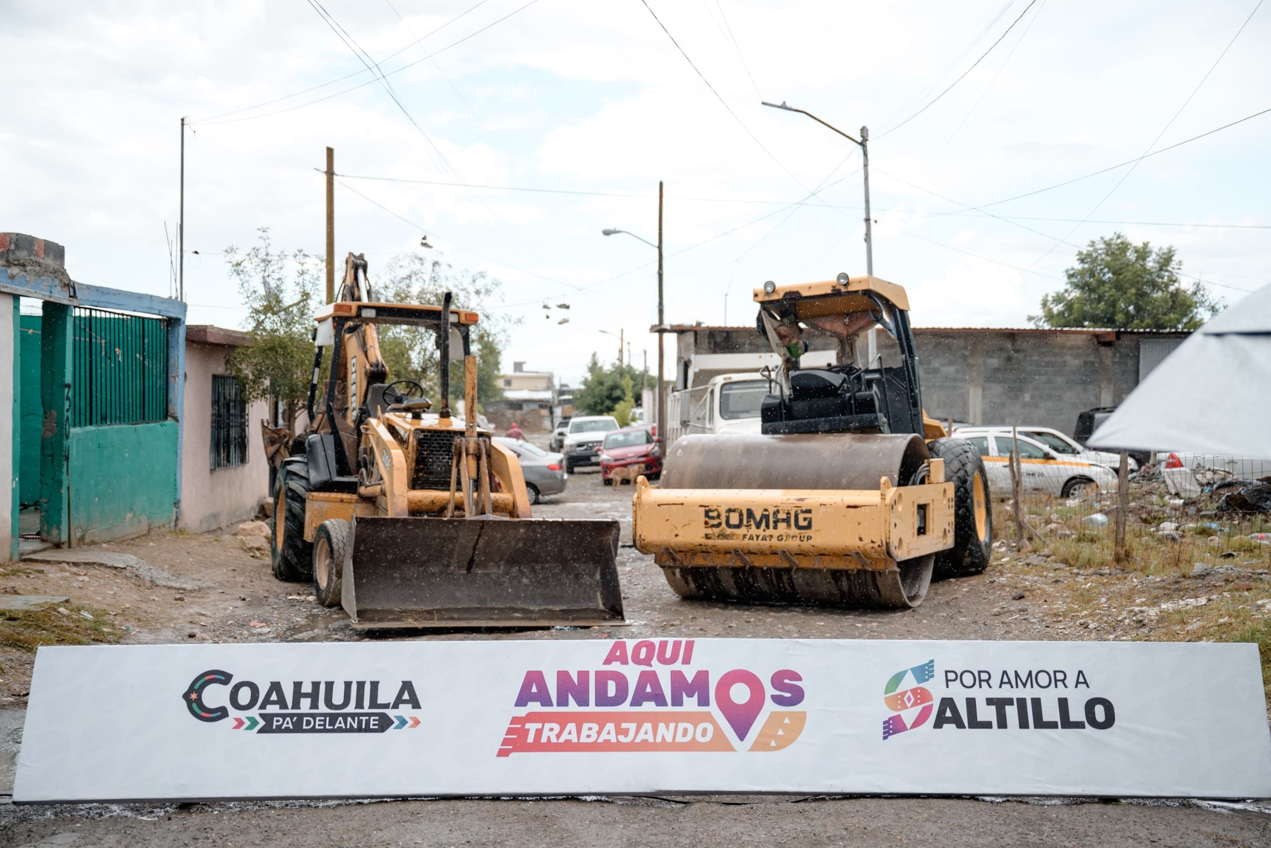 Sigue Javier Díaz arrancando obras en las colonias de Saltillo