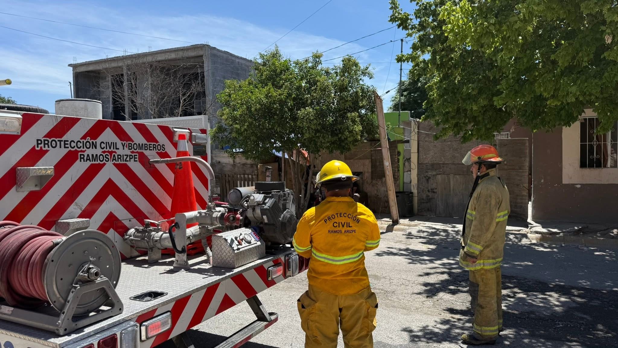 Derrumbe en vivienda de la colonia Analco deja a menor lesionado en Ramos Arizpe