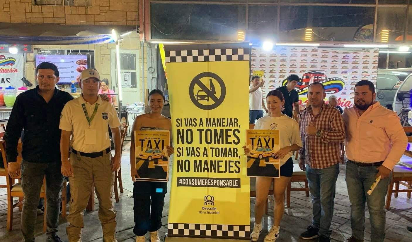 Refuerzan programa “Zona Taxi” con la colaboración de trabajadores de centros nocturnos