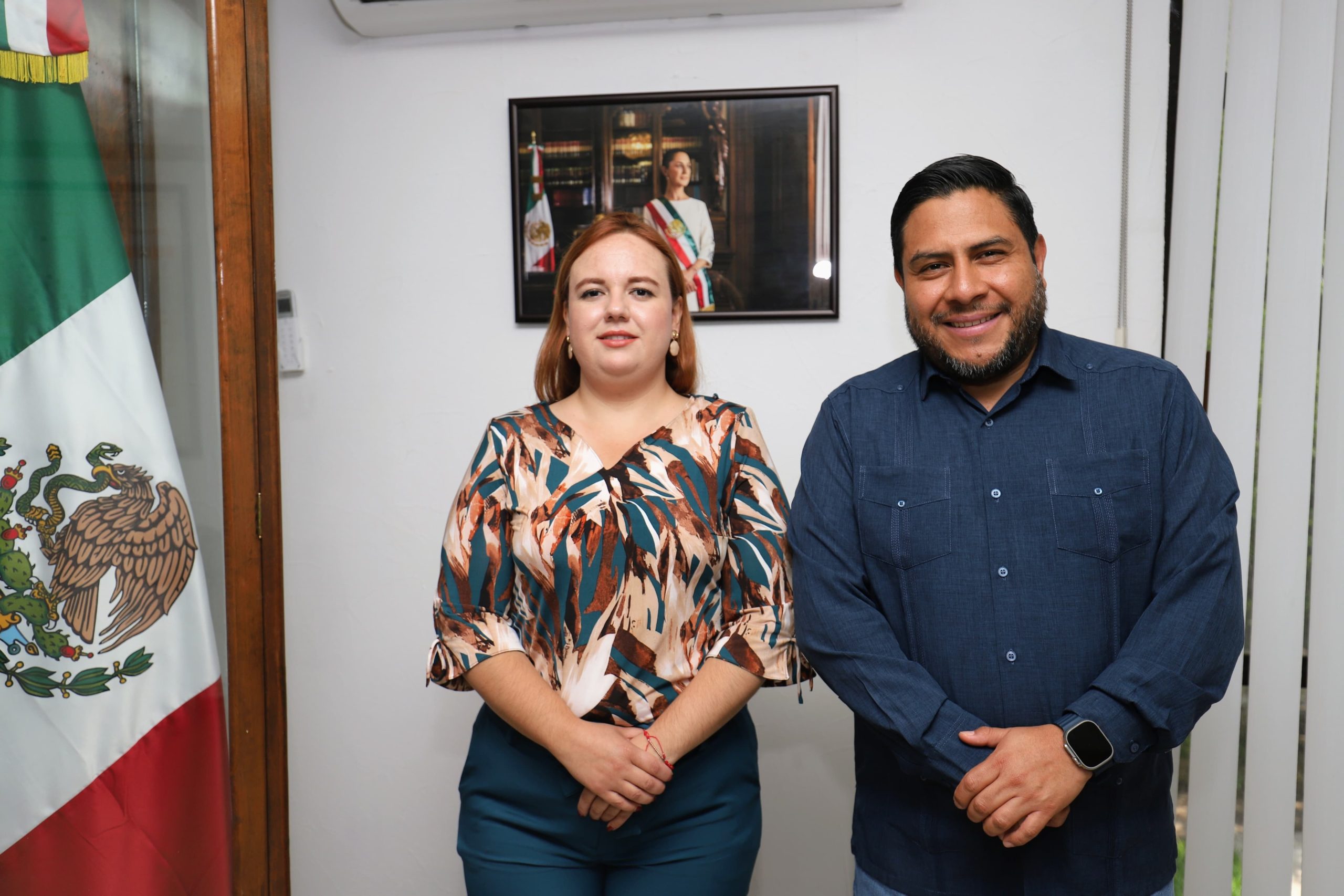 Sostiene alcaldesa Ana Karen Sánchez reunión con SICT por carretera Los Chorros