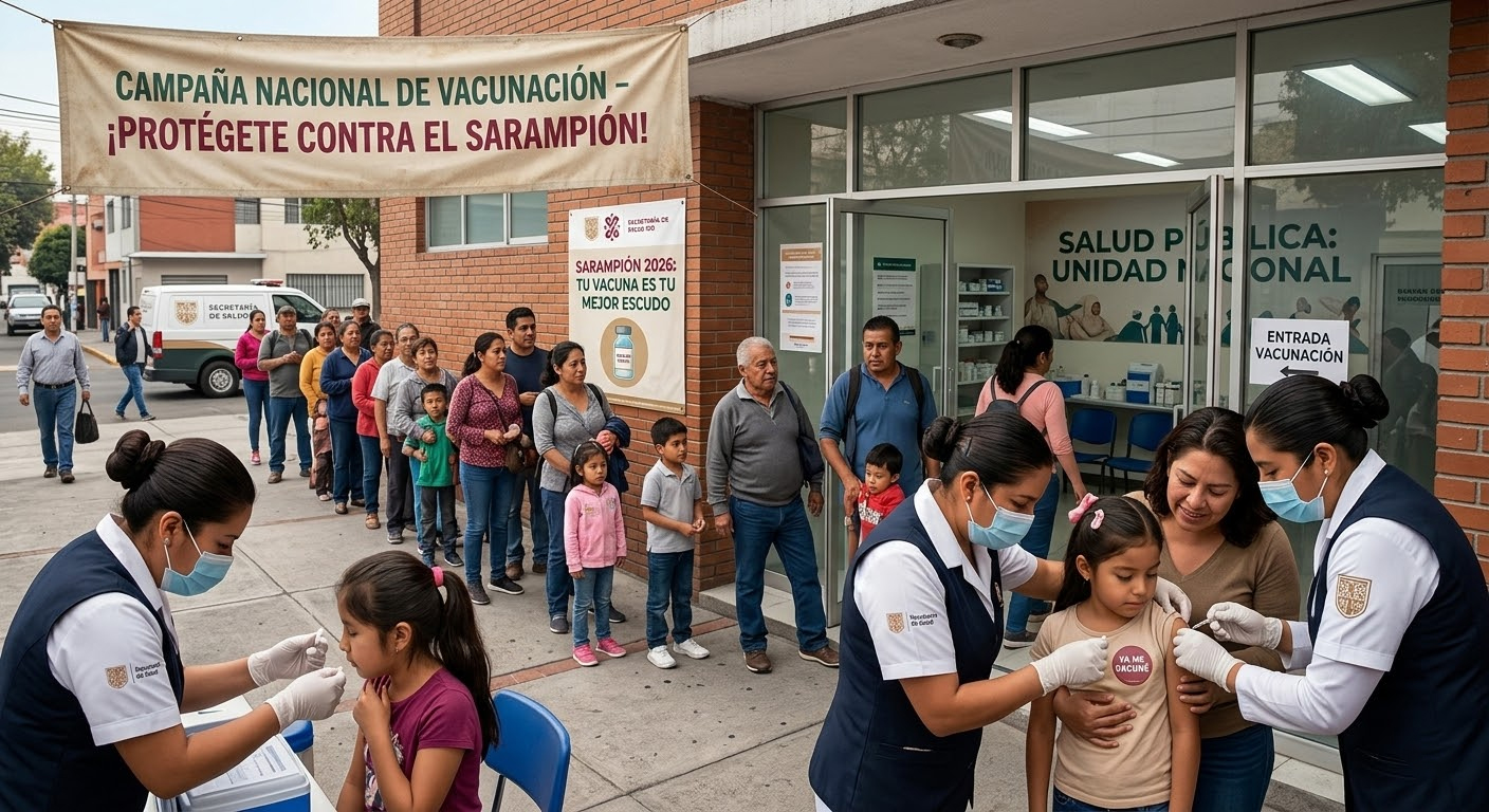 Casos de sarampión en México ya superan en 2026 todo lo registrado en 2025
