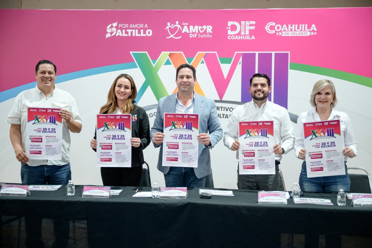 Anuncian Javier y Luly los XXVIII Juegos Municipales de los Adultos Mayores