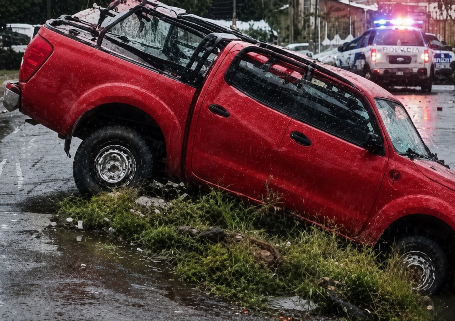 Sobrevive trabajador tras espectacular volcadura en la carretera a Torreón