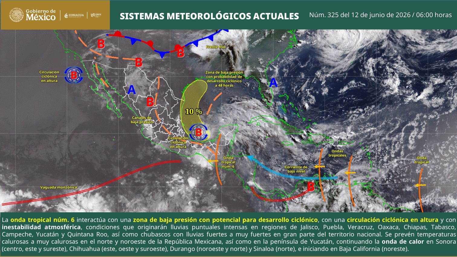 ALERTA POR LLUVIAS FUERTES, GRANIZO Y VIENTOS EN COAHUILA