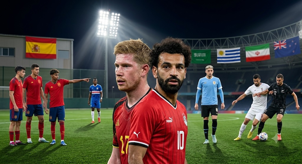 Mundial 2026: Cuatro partidos para abrir los grupos G y H