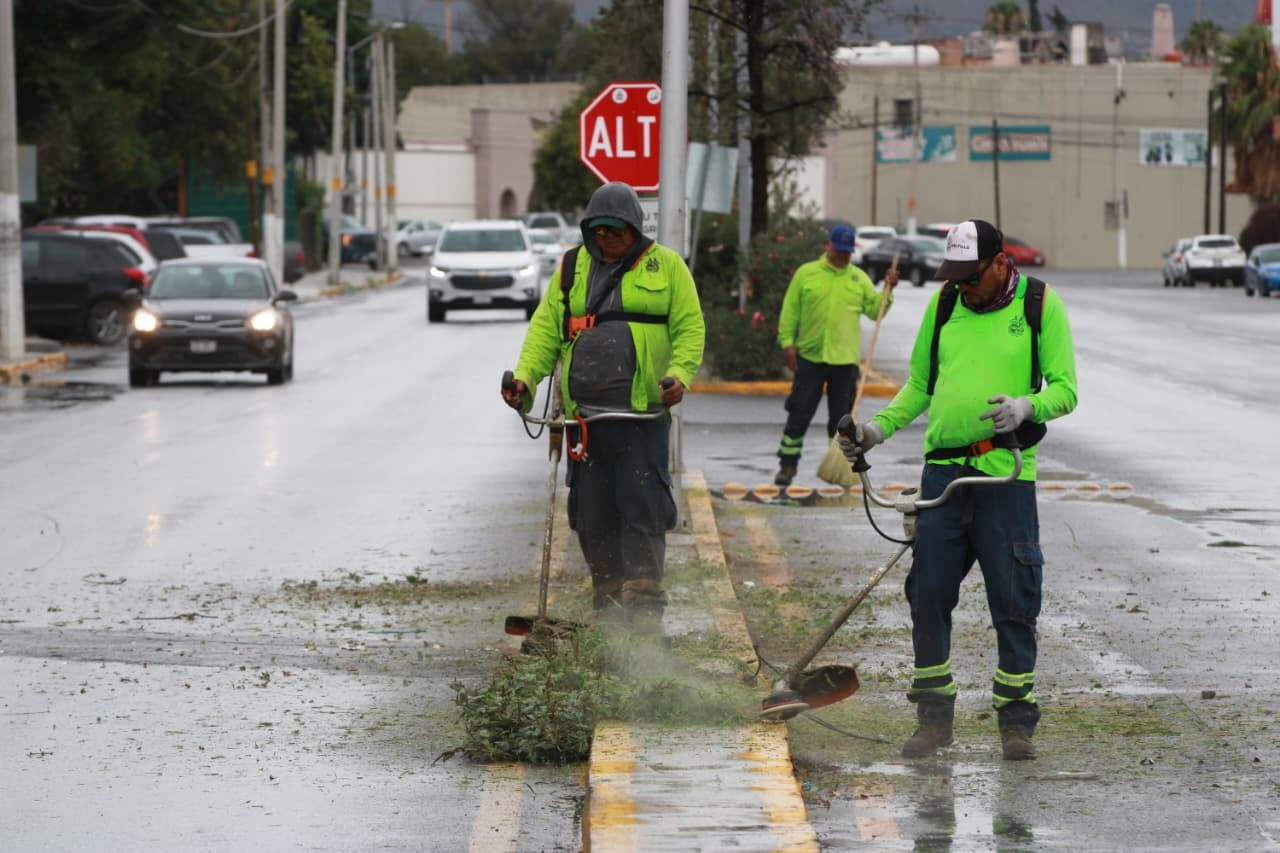 Refuerza Gobierno de Saltillo atención a la ciudad tras lluvias de este lunes