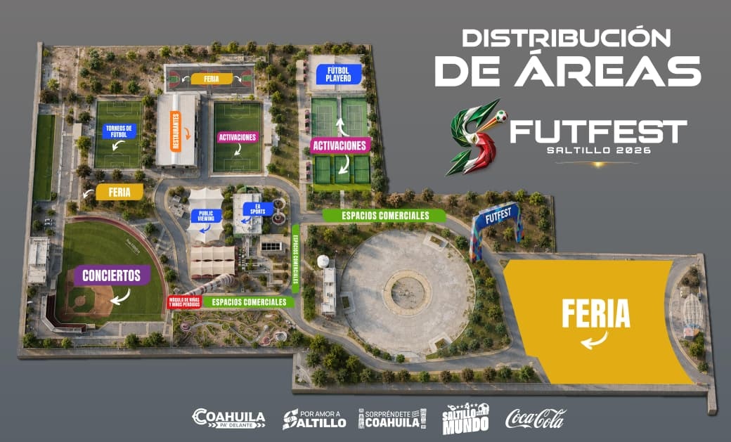 Invitan a las familias a disfrutar el arranque del FUTFEST Saltillo 2026